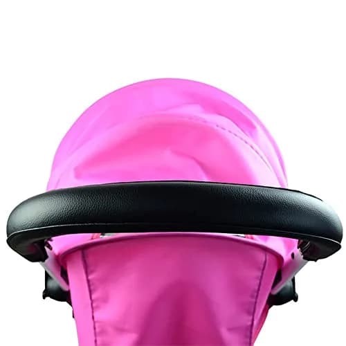 ROMIRUS PU Leather Handle Sleeve Cover for Babyzen YOYO2/YOYO+ Strollers, Black | Protects Original Handle thumbnail 6
