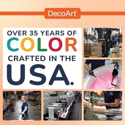 DecoArt Americana Acrylic Paint Set – Popular Colors, 18 Bottles (36 fl oz / 1065 ml) | Premium Pigmented Craft Paint thumbnail 6