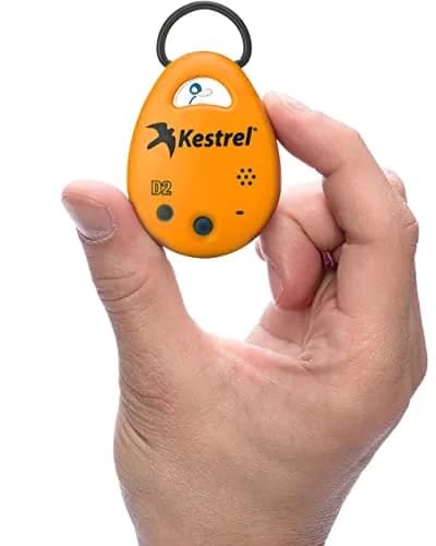 Kestrel Drop D2 Wireless Temperature Humidity Data Logger, Orange | 0.9cm (0.35in) x 1.8cm (0.7in) x 2.4cm (0.9in) thumbnail 3