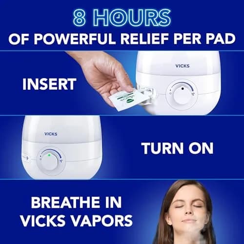 Vicks VapoPads Original Menthol Formula 20-Pack | Soothing Scent Pads for Congestion Relief thumbnail 5