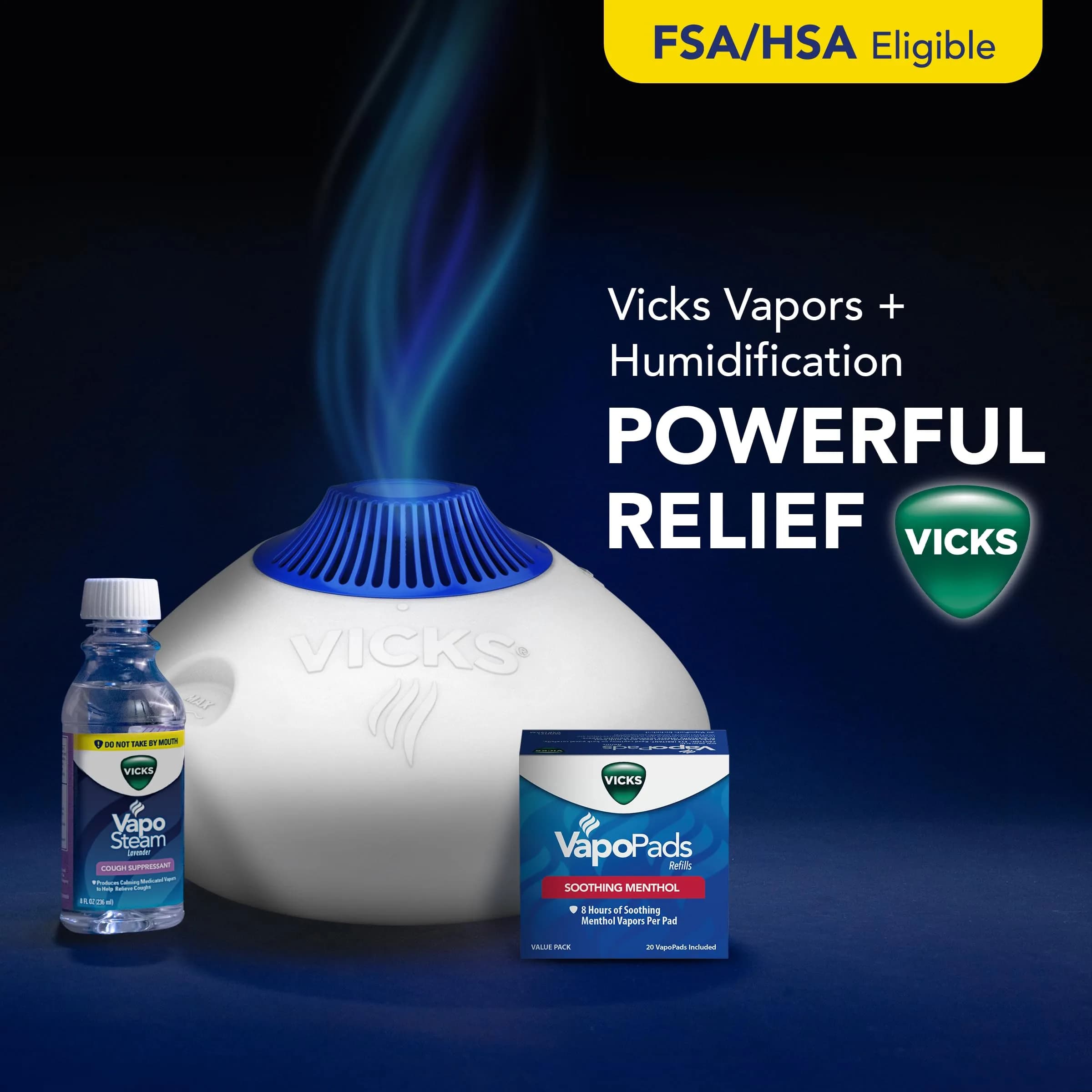 Vicks VapoPads Original Menthol Formula 20-Pack | Soothing Scent Pads for Congestion Relief - view 6