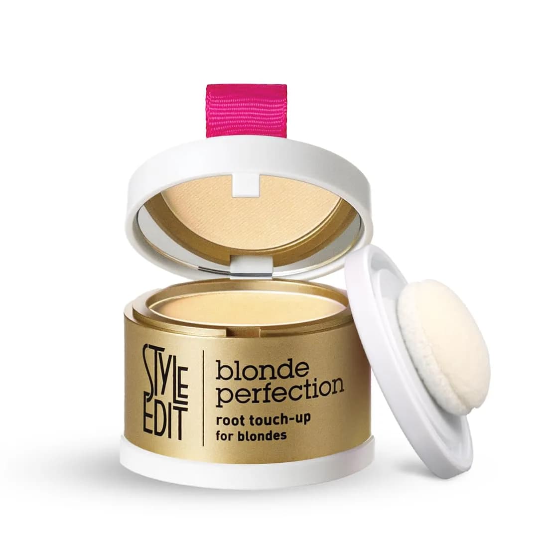 STYLE EDIT Root Touch Up Powder, Medium Blonde 0.14 oz | Instant Gray Concealment, No Residue, Made in USA — Light Blonde