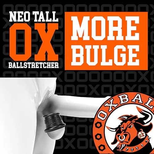 Oxballs NEO Tall Super-Stretchy Silicone Ball Stretcher Ring for Men - Black thumbnail 2