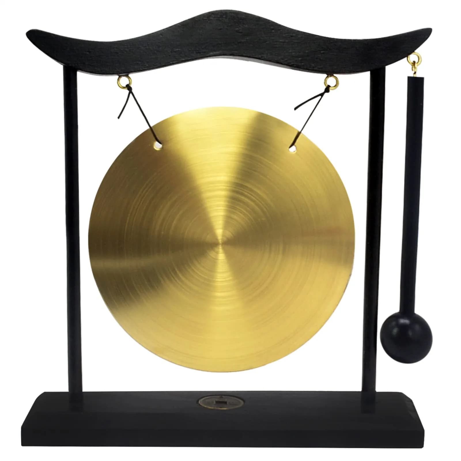fengshuisale Zen Art Brass Desktop Gong H1303 19cm (7.5in) | Authentic Import for India - view 6