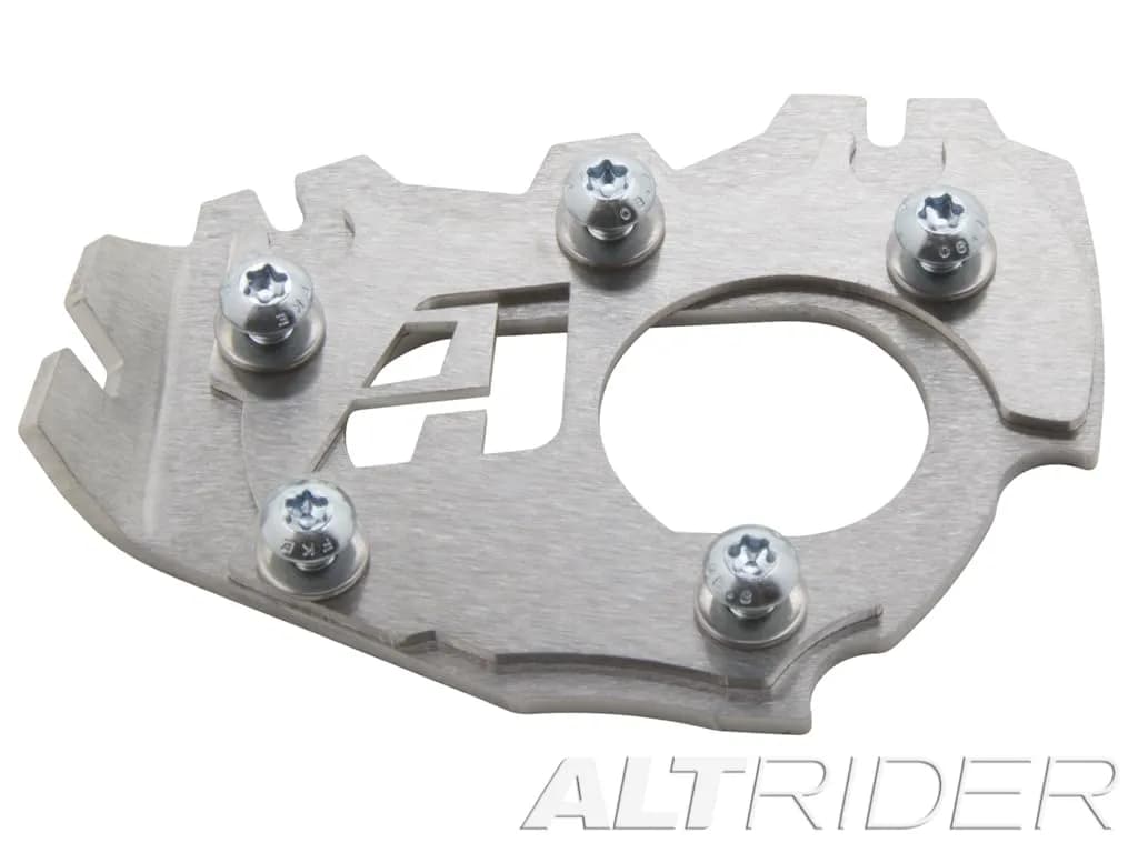 AltRider Side Stand Enlarger Foot for BMW R 1200 GS Adventure Water Cooled (Silver) | Prevents Sinking on Soft Terrain - view 5
