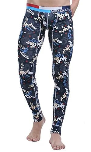 ARCITON Men's Low Rise Leggings Long Johns Thermal Pant | Skinny, Breathable, Quick Dry, Body Contouring Fit thumbnail 1