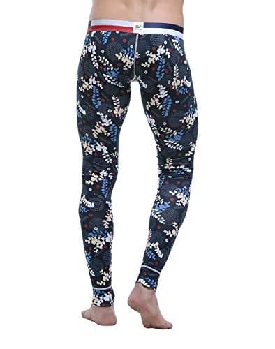 ARCITON Men's Low Rise Leggings Long Johns Thermal Pant | Skinny, Breathable, Quick Dry, Body Contouring Fit thumbnail 2