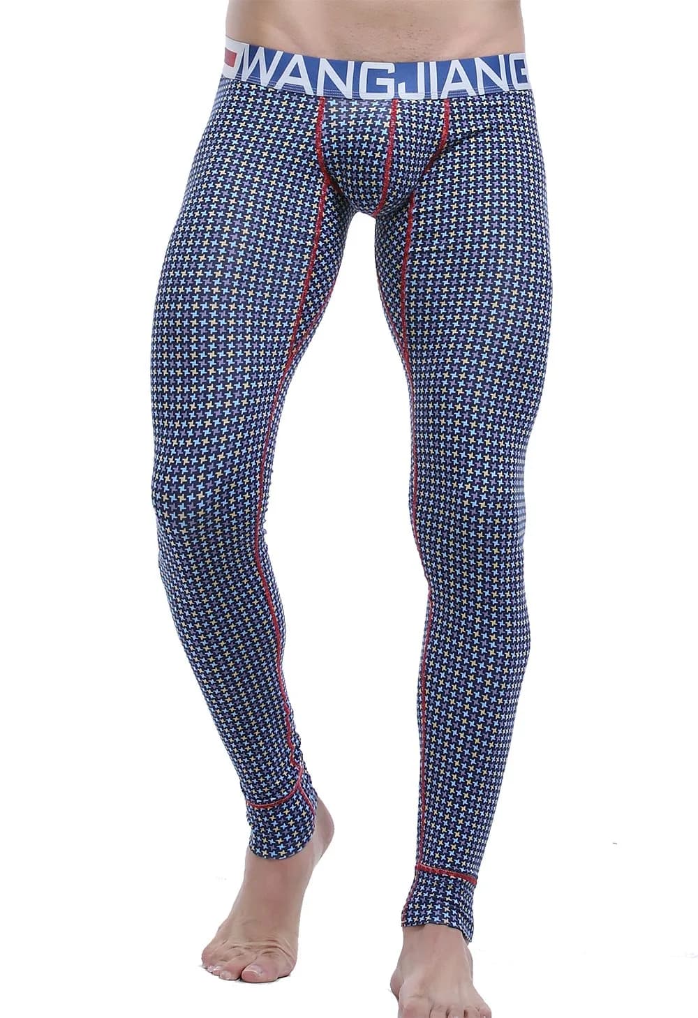 ARCITON Men's Low Rise Leggings Long Johns Thermal Pant 35-37" Waist | Body Contouring Comfort