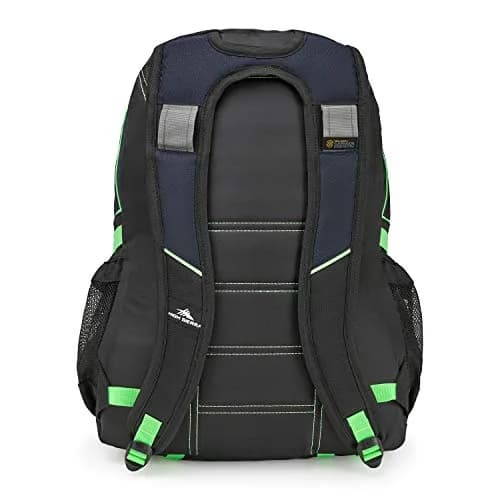 High Sierra Loop Backpack, Travel or Work Bookbag with Tablet Sleeve, One Size, Midnight Blue/Black/Lime thumbnail 3