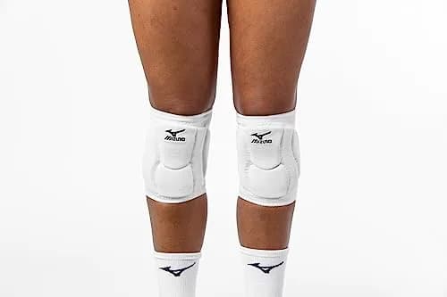 Mizuno Elite 9 SL2 Volleyball Kneepad White Large | Low Profile, Moisture-Wicking Fit thumbnail 2