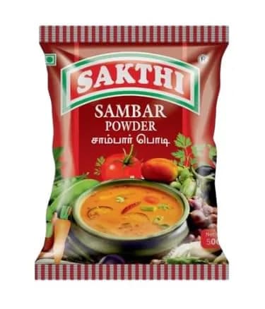 SAKTHI Sambar Powder 500 g (17.63 oz) | Authentic Indian Spice Blend for Flavorful Dishes