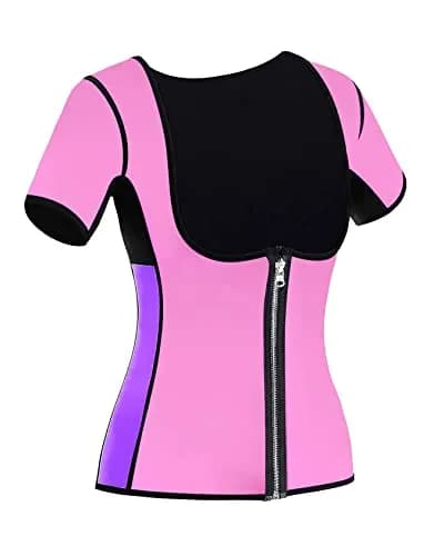 NonEcho Women Sauna Body Shaper Sweat Suit Sleeve Spa Cami Hot Neoprene Slimming Workout Vest Waist Trainer Top | Supports Fat Loss & Posture thumbnail 5