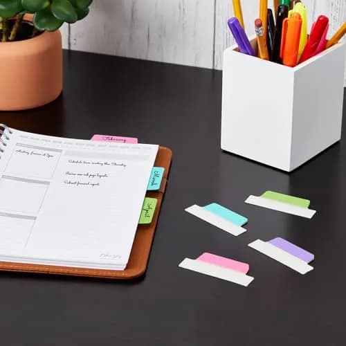 Avery Margin Ultra Tabs® 2.5" x 1" Repositionable Pastel 24 Tabs | Clear Adhesive for Book & Document Marking thumbnail 10