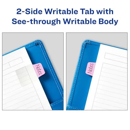 Avery Mini Ultra Tabs, 1" x 1.5" Repositionable, 40 Pastel Tabs | Durable, Repositionable Office & School Labels thumbnail 5