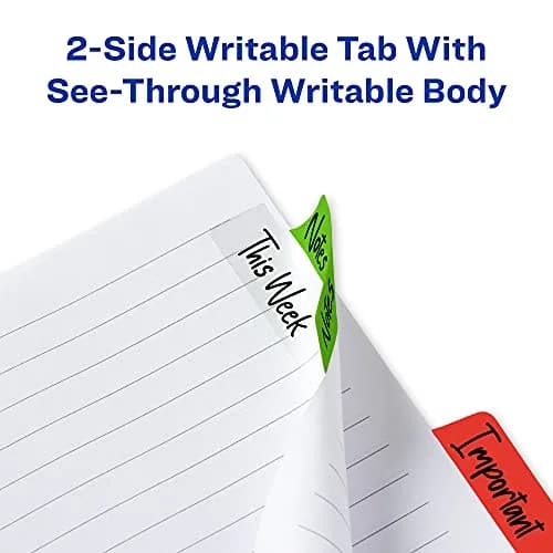 Avery Margin Ultra Tabs, 2.5" x 1" | Repositionable, 24 Tabs, Assorted Colors, Paper & Plastic thumbnail 7