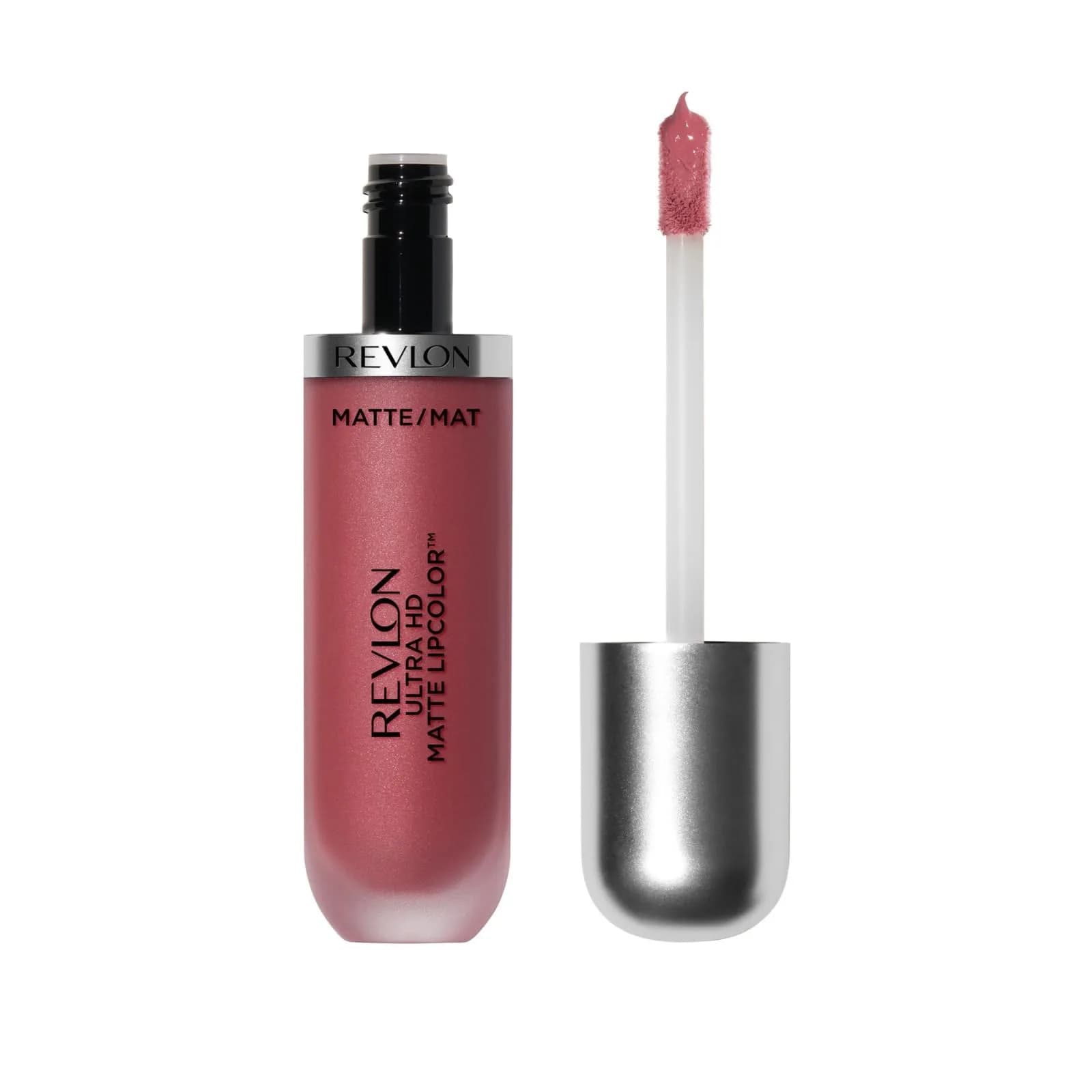 Revlon Ultra HD Matte Lipcolor Liquid Lipstick in Pink Obsession (605) 6ml (0.2 Fl Oz) | Lightweight Matte Finish — 600 Devotion