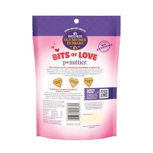 Old Mother Hubbard Bits of Love P-Nuttier Dog Biscuits 6 oz | Heart-Shaped Peanut Butter Treats for Dogs thumbnail 8
