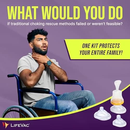 LifeVac Home Kit - Portable Suction Rescue Device for Kids & Adults | Airway Clearance Emergency Tool thumbnail 4
