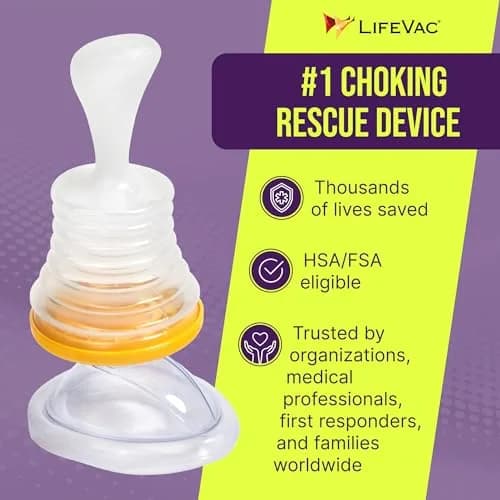 LifeVac Home Kit - Portable Suction Rescue Device for Kids & Adults | Airway Clearance Emergency Tool thumbnail 3
