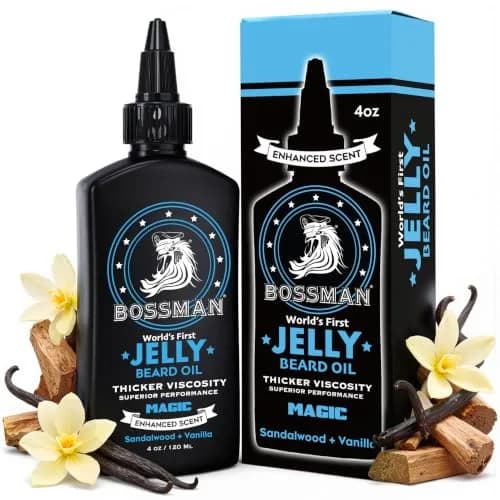Bossman Jelly Beard Oil Magic Scent 118ml (4 Fl Oz) | Thicker Formula for Fuller, Healthier Beard thumbnail 1