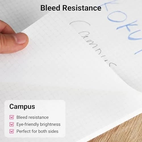 KOKUYO Campus Loose Leaf Paper for Binders, Sarasara Smooth Writing, B5, 200 Sheets (100 Sheets x 2 Packs) | Made in Japan thumbnail 6