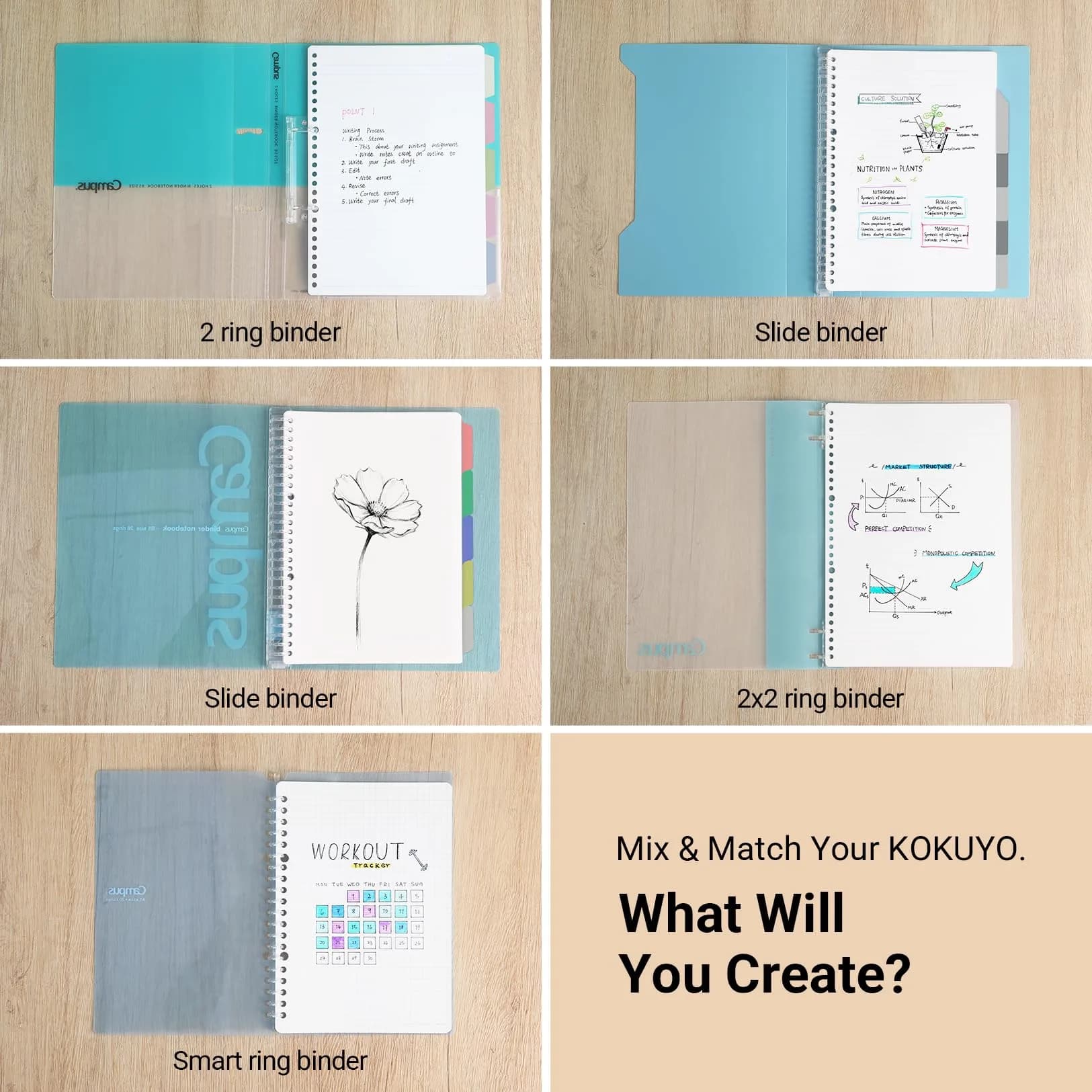 KOKUYO Campus Loose Leaf Paper for Binders, Sarasara Smooth Writing, B5, 200 Sheets (100 Sheets x 2 Packs) | Made in Japan - view 7