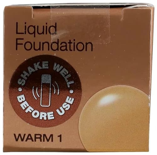 Mineral Fusion Full Coverage Foundation, Liquid Foundation - Warm 1 | Lightweight Matte Finish, 12 Hr Hydration, Vegan thumbnail 5
