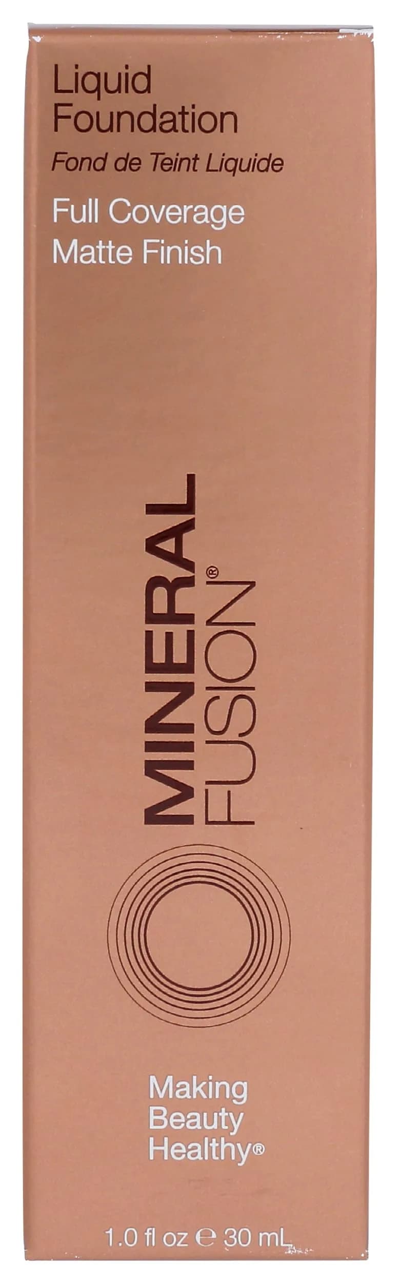 Mineral Fusion Full Coverage Foundation Deep 1 30ml (1 fl. oz) | Lightweight Matte Finish for Tan to Deep Complexions