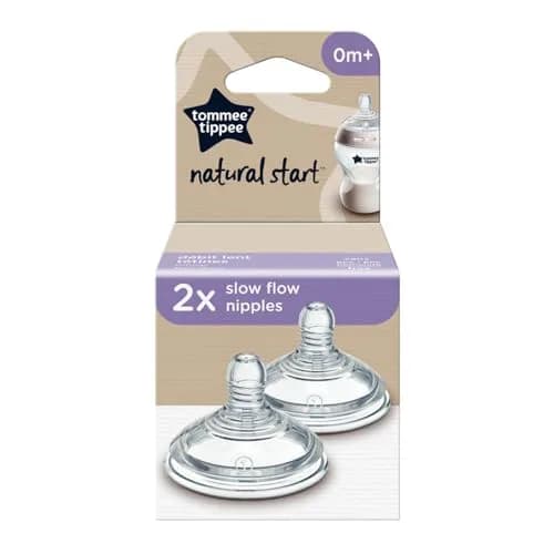 Tommee Tippee Natural Start Bottle Nipples, Slow Flow, 2 Count | Breast-Like for Natural Latch thumbnail 7