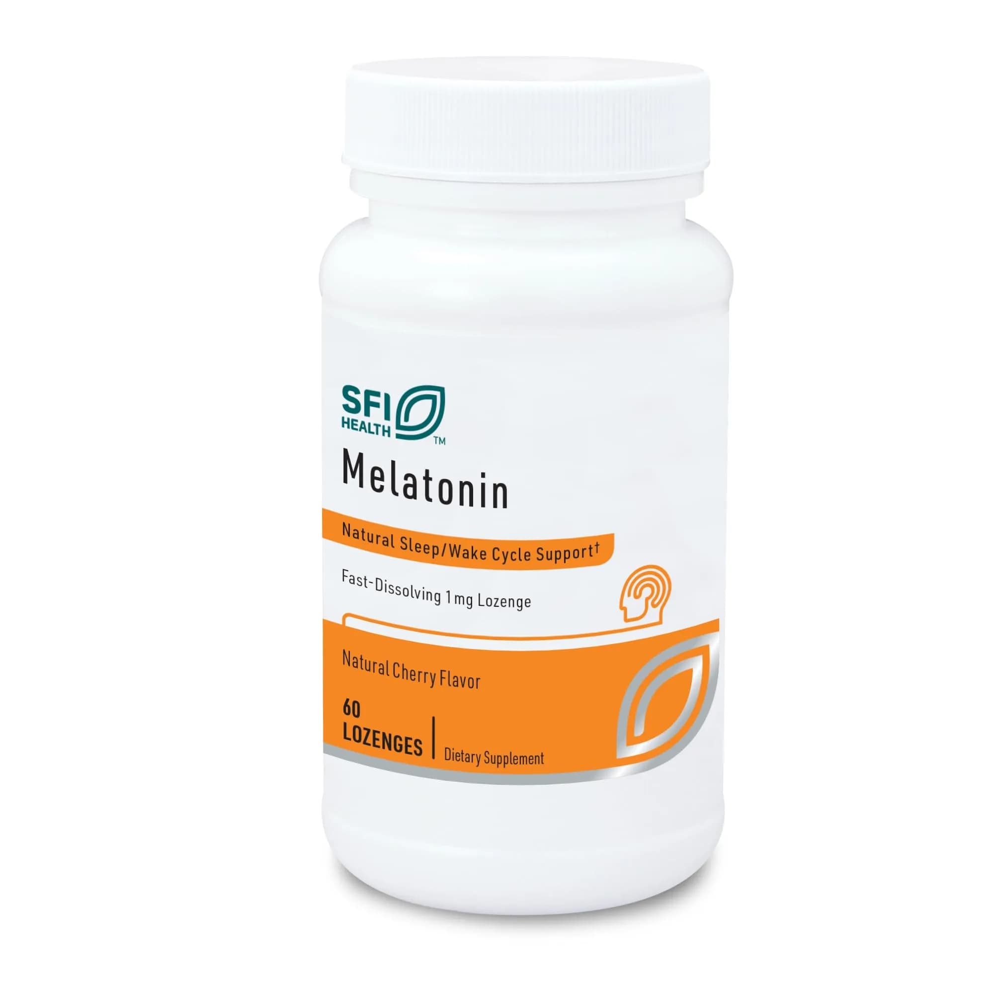 SFI Health Melatonin Lozenge 60 Dissolvable Tablets | Fast-Acting Sleep Support Cherry Flavor