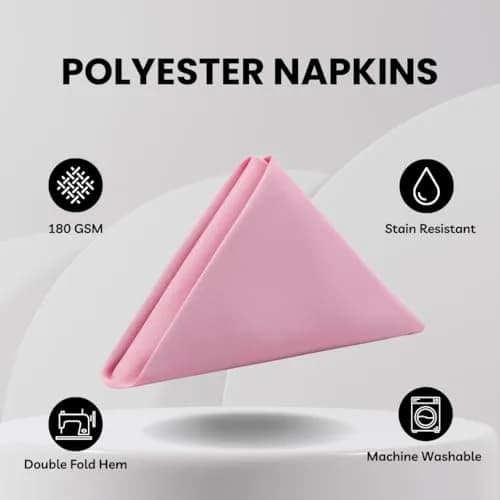 Your Chair Covers Cloth Polyester Napkins 20" x 20" | Elegant Wedding & Event Decor thumbnail 2