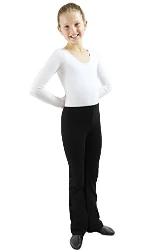 Danzcue Child Jazz Pants 12-14 | Elastic Cotton-Spandex Fit for Dance & Casual Wear thumbnail 4