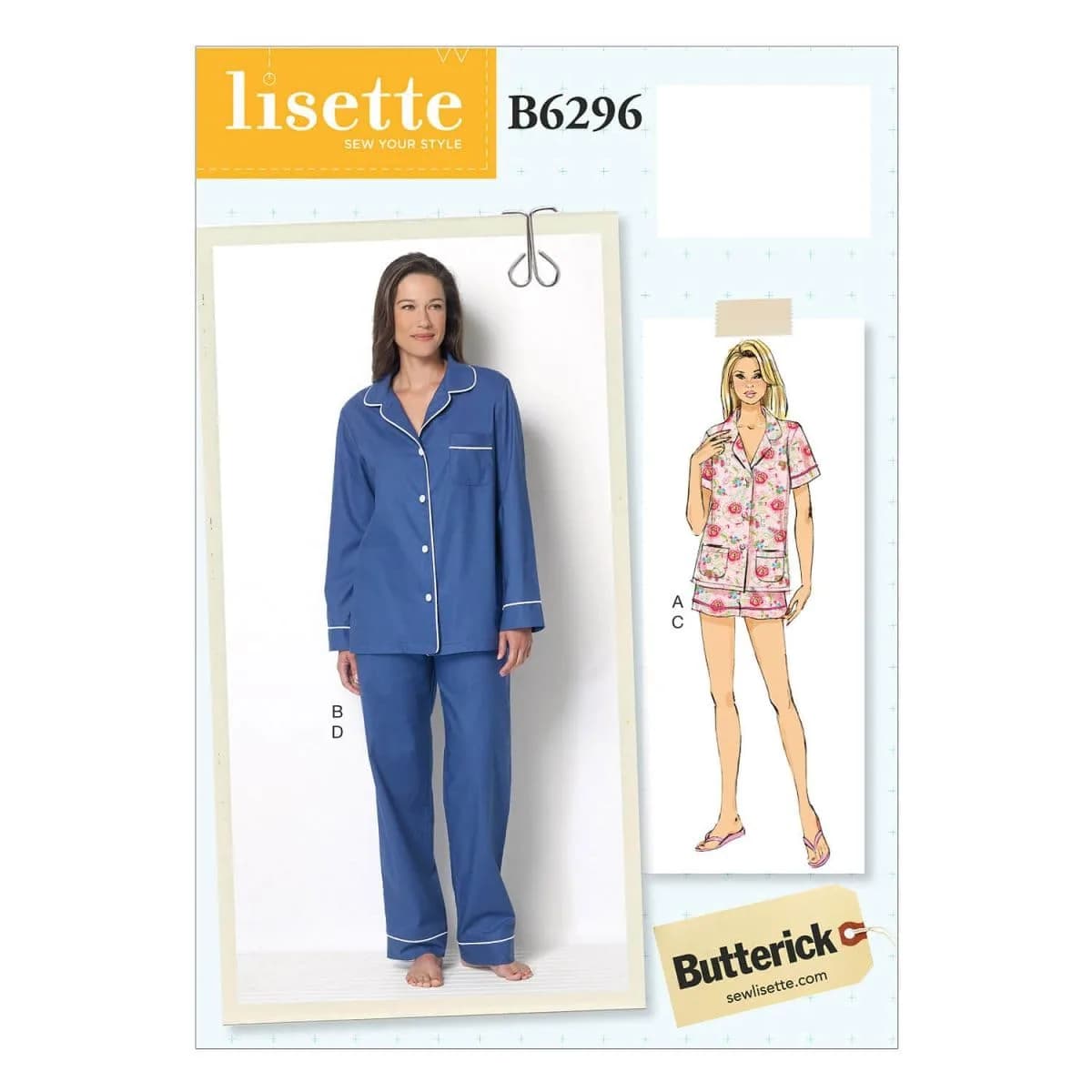 Butterick Patterns B6296 Misses' Top, Shorts & Pants, E5 (14-16-18-20-22) | Sewing Pattern for Casual Wear