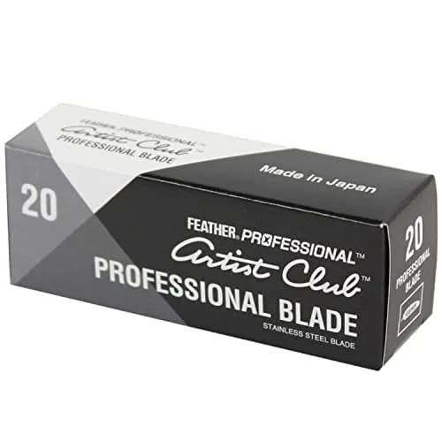 Feather Artist Club Professional Razor Blades 200 Count | Triple-Ground Platinum Coated Edges thumbnail 7