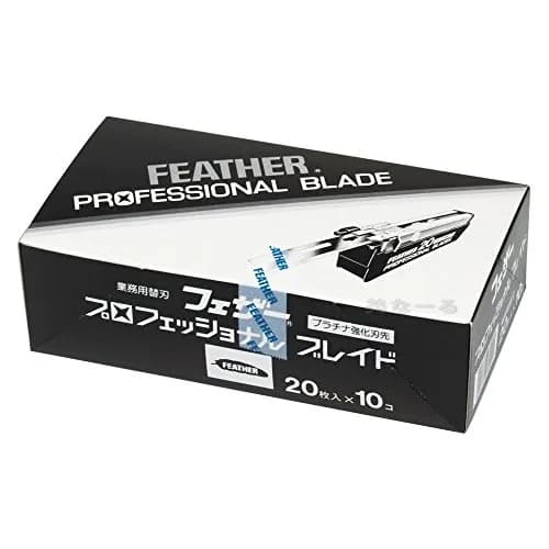 Feather Artist Club Professional Razor Blades 200 Count | Triple-Ground Platinum Coated Edges thumbnail 8