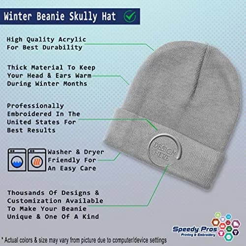 Speedy Pros Beanies for Men I Just Look Illegal Embroidery Skull Cap Winter Hats for Women Acrylic One Size Light Grey Design Only thumbnail 4