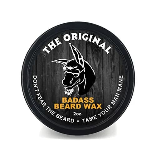 Badass Beard Care Beard Wax For Men - The Original, 2 oz - Softens Beard Hair, Leaves Your Beard Looking and Feeling More Dense thumbnail 1