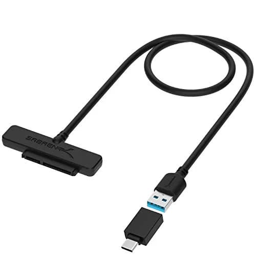 SABRENT USB 3.1 to 2.5in SATA SSD/Hard Drive Adapter Cable, UASP (EC-SS31) | Supports 10 Gbps Transfer Speed thumbnail 1