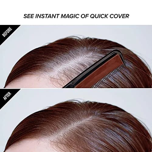RED by Kiss Quick Cover Root Touch Up Comb Brown | Temporary Gray Concealer for Hair & Beard thumbnail 4