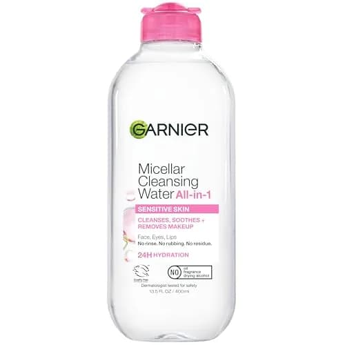 Garnier Micellar Water Hydrating Facial Cleanser 400mL (13.5 Fl Oz) | Gentle Makeup Remover for Sensitive Skin thumbnail 1
