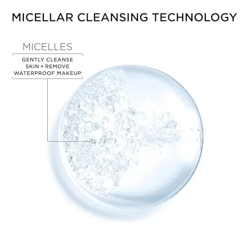 Garnier Micellar Cleansing Water for Waterproof Makeup, Hydrating Facial Cleanser & Makeup Remover 400mL (13.5 Fl Oz) | Gentle, Alcohol-Free, Vegan thumbnail 3