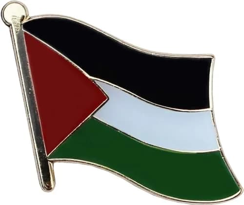 Flagline Palestine Flag Die-Struck Metal Lapel Pin | Compact, Durable, Heritage Display thumbnail 1