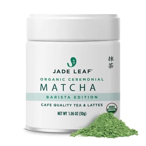 Jade Leaf Ceremonial Grade Matcha Powder, 30g / 1.06oz Tin | USDA Organic Japanese Matcha for Lattes & Recipes thumbnail 1