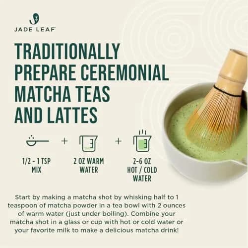 Jade Leaf Ceremonial Grade Matcha Powder, 30g / 1.06oz Tin | USDA Organic Japanese Matcha for Lattes & Recipes thumbnail 9
