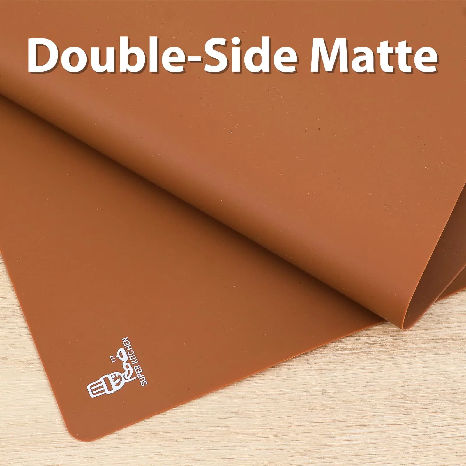 Folksy Super Kitchen Extra Large Silicone Baking Mat 60cm x 40cm | Food Grade Non-Stick Dough Rolling Mat - view 5