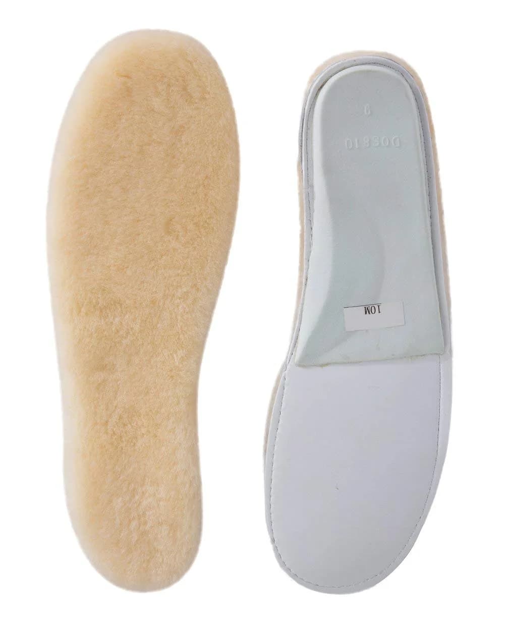 ABUSA Sheepskin Insoles Women's Premium Wool Fur Fleece Inserts 1 Pair (2 Insoles) | Cozy & Warm for All-Day Comfort — Women US 7 B(M)