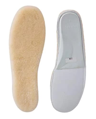 ABUSA Sheepskin Insoles Women's Premium Wool Fur Fleece Inserts 1 Pair (2 Insoles) | Cozy & Warm for All-Day Comfort thumbnail 1