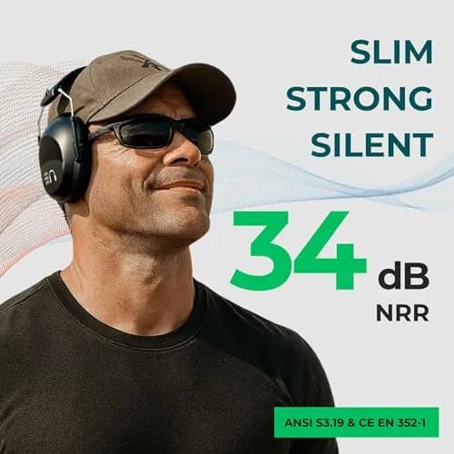 Pro For Sho 34dB NRR Ear Protection Earmuffs | 206g (0.45 lb) Standard thumbnail 2