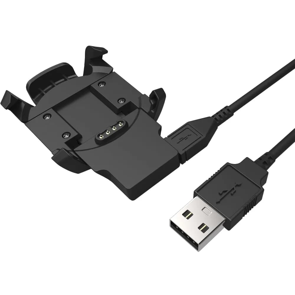 TUSITA USB Charging Cable for Garmin Fenix 3/3 HR/3 Sapphire/Quatix 3/Tactix Bravo/D2 Bravo 1M (3.3ft) Black - main product image