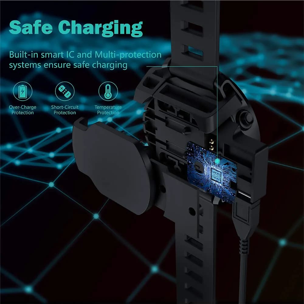 TUSITA USB Charging Cable for Garmin Fenix 3/3 HR/3 Sapphire/Quatix 3/Tactix Bravo/D2 Bravo 1M (3.3ft) Black - view 6